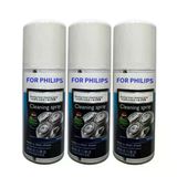 Elektrikli Tıraş Makineleri İçin 100 Ml Temizleme Solüsyonu, Philips Uyumlu Yüksek Verimli Temizleme Spreyi Hq110, Tüm Markaların Elektrikli Tıraş Makinelerine Uygun (3 Adet)