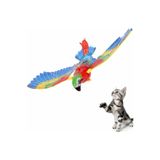 Elektrikli Uçan Papağan Kedi Oyuncağı | Asılı Uçan Kuş Kedi Oyuncağı | Hareketli Kanatlı 99100033861