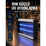 Elektrikli Uv Sinek Öldürücü Lamba 10W Sessiz ve Kimyasalsız Haşere Kontrol Cihazı