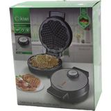Elektrikli Waffle Makinesi 1200W, Isı Ayar, Işıklı Gösterge, Çok Renkli, 5 Dilim - Açık Bej