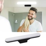 Elektrikurunleri 30cm Mıknatıslı Kablosuz LED Lamba – USB Şarjlı, 3W 32 LED, Dokunmatik Renk Değişimi, 6400K-4000K-3200K, Işıldak Aplik Makyaj Tıraş Mutfak Dolap Işığı Cata Led (Siyah)