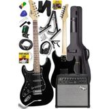 Elektro Gitar Seti - 50 Watt Bluetooth Şarjlı Amfi Ve Kulaklık İle