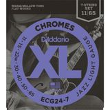 Elektro Gitar Teli, 7 Telli, Chromes, 11-65, Jazz