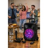 Elektro Master Valiz Tipi Portatif Karaoke Mikrofon + Amfi Parti Ses Sistemi – 24 Ay Garanti & Teknik Destek
