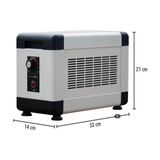 Elektrokonfor Mini 2000 Watt Monofaze Elektrikli Fanlı Isıtıcı Siyah - Krem