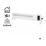 Elektrokonfor Vortex 6000W Monofaze Elektrikli Fanlı Isıtıcı Krem