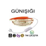 ELEKTROLED 220V Şerit LED YÜKSEK IŞIK FİŞLİ VE ANAHTARLI GÜNIŞIĞI 2 METRE ((ADAPTÖR TRAFO YOK TAK ÇALIŞTIR))