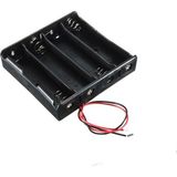 Elektromall 18650 Pil Yuvası 4'lü Lityum İyon Pil Kutusu Yüksek Performans ve Uzun Ömürlü