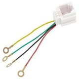 Elektromer RJ11 Soket 623K Jack 6P4C 150 mm Telefon DSL Konnektörü