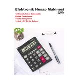 Elektronik Hesap Makinesi 12 Haneli Temel Matematik Bellek Fonksiyonu Yüzde Hesaplama