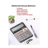 Elektronik Hesap Makinesi 14 Haneli Temel Matematik Bellek Fonksiyonu Yüzde Hesaplama Güneş Enerji