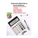 Elektronik Hesap Makinesi 14 Haneli Temel Matematik Bellek Fonksiyonu Yüzde Hesaplama Key Torch