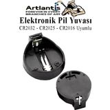 Elektronik Pil Yatağı 3 Volt 1 Adet CR2032 CR2025 CR2016 Para Düğme Pil Yatağı Rcb Pil Tutucu Bios Devre