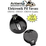 Elektronik Pil Yatağı 3 Volt 10 Adet Cr2032 Cr2025 Cr2016 Para Düğme Pil Yatağı Rcb Pil Tutucu Bios Devre Kart