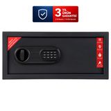 Elektronik Şifreli Çelik Kasa Laptop Boy Ev-İş-Ofis-Otel-Silah Çelik Elektronik Şifreli Para Kasası AL-20W - Siyah