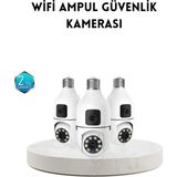 Elektronikçim Ampul Tipi Wifi Kamera 2mp Lensli Full Hd Görüntü ve Akıllı Hareket Algılama - 1