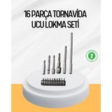 Elektronikçim Ergonomik 16 Parça Bits Tornavida Uç ve Adaptör Seti - Renkli