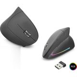 Elektronikçim Ergonomik Dikey Mouse Dual Mode 1600 Dpi Sessiz Rgb - Siyah ND1211