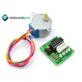 Elektronikport-28Byj-48 Redüktörlü Step Motor Ve Uln2003A Step Motor Sürücü Kart