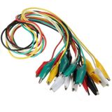 Elektronikport-Krokodil Test Kablosu 45-50Cm - 10 Adet (Timsah Ağız)