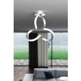 Elektroyou Clover Gri Tekli Plafonyer Led Beyaz Ultra Ledli Salon Mutfak Oda Hol Ledli Avize
