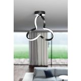 Elektroyou Clover Siyah Tekli Plafonyer Led Günışığı Ultra Ledli Salon Mutfak Oda Hol Ledli Avize