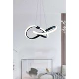 Elektroyou Modern Bonna Tekli Siyah Sarkıt LED Beyaz Power Ledli Salon Mutfak Oda Hol Ledli Avize