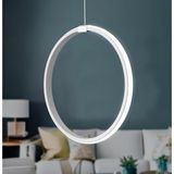 Elektroyou Rings Beyaz Tekli Sarkıt LED Beyaz Işık Ultra Ledli Salon Mutfak Oda Hol Ledli Avize