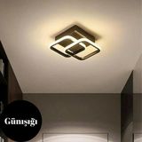 Elektroyou Tokyo Siyah Kare Günışığı Ledli Avize