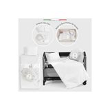 Elele EleleLife Rabbit 6 Parça Oyun Parkı Park Yatak Bebek Uyku Seti Gri
