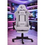Elemental Terletmez Kumaş Ayak Dayama Gri/Karbon Gaming Üst Düzey Oyuncu Koltuğu KL-R27