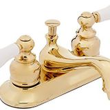 Elements of Design EB602B Elizabeth Perakende Açılır Pencereli 4 "Centerset Lavabo Bataryası, 4-1/2" Emzikli Erişim, Parlak Pirinç