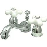 Elements Of Es3951px Porselen Çapraz Saplı Yaygın Lavabo Bataryası, Mini, Parlak Krom
