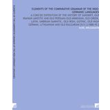 Elements of the Comparative Grammar of the Indo-Germanic Languages