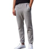 Elemge 3 Iplik Pamuklu Erkek Jogger Eşofman Altı Relax Fit Ipli Cepli Regular Rahat Kalıp Yumuşak Tuşe Lastikli Dar Paça (Gri, S)