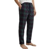 Elemge Kareli Pijama Altı Esnek Kumaş Rahat Kesim Esnek Regular Fit Beli Lastikli İpli Cepli Erkek Ekoseli İnce Eşofman Tek Alt (Yeşil-Kırmızı, XL)