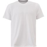 Elemge Pamuk Elastan Erkek Vücuda Oturan Magic Fit Beyaz T-Shirt Kısa Kol Esnek Likralı Tişört Nefes Alan - 2XL