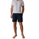 Elemge Pamuklu Erkek Şort Pijama Altı Cepli Rahat Kalıp Relax Fit Lastikli Terletmez Esnek Siyah Likralı Ev Şortu (Lacivert, S)