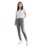 Elemge%100 Pamuk Premium Kumaş Kadın Pijama Altı Cepli Relax Fit Rahat Lastikli Ipli Terletmez Esnek (Gri, S)