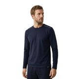 Elemge%100 Pamuk Süprem Uzun Kollu Pijama Üst Erkek T-Shirt Compact Penye Rahat Kalıp Tok Kumaş Siyah (Lacivert, S)