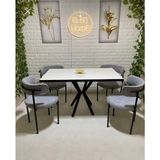 Elen Home Masa Sandalye Takımı 4 Kişilik Yemek Masası Takımı Mutfak Masası Takımı ( 70 x 110)