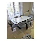 ELEN HOME Polo Sandalye 6 Kişilik Açılır Mutfak Masa Takımı