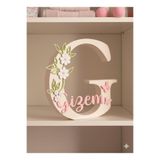 ElertDesignStudio Kişiye Özel Bebek Odası İsimli 3D Harf Dekoru İsim Standı /Duvar Süsü - Doğum Hediyesi İsimlik-GİZEM