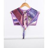 Elevaglam Yeni Stil Omuz Şalları Pembe Motif Desen