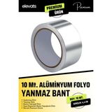 Elevats Premium 10 Metre Alüminyum Bant Yanmaz Bant Su Sızdırmaz Yüksek Güçlü Bant