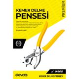 Elevats Premium Kemer Delme Pensesi | Deri Delme Aleti | Ayarlanabilir Çok Fonksiyonlu Delik Açma Pensesi