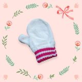 Eleven Market Parmaksız Kız Bebe Eldiveni Beyaz Örgü Eldiven 1-3 Yaş