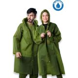 Eleven Markets Kadın Erkek Yağmurluk Kapüşonlu Çıtçıtlı Eva Koyu Yeşil Asker Yeşili Yağmurluk BYMMRC881R1 - Standart - Haki Yeşil