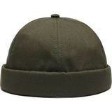 Eleven Markets Retro Docker Cap Takke Leon Bere Unisex Şapka - Standart - Haki