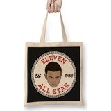 Eleven Stranger Things All Star Converse Logo Bez Çanta Uzun Saplı - Açık Bej - 40 X 40
